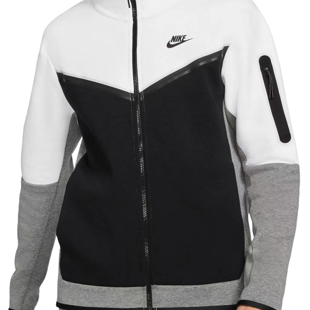 Tech Fleece Hoodie Olf Season(Black/White/Grey)