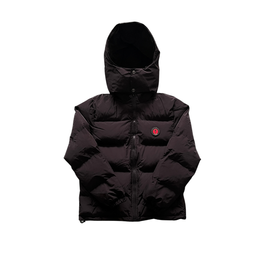 TS Infrared Black Hooded Puffer Jacket