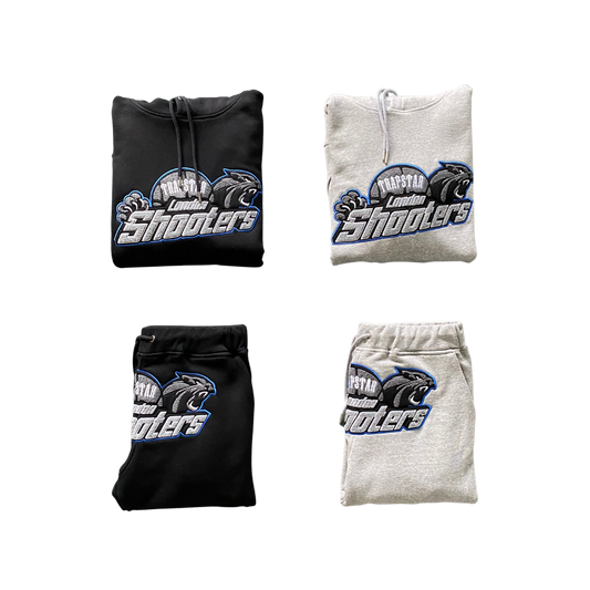 TS London Shooters Hooded Tracksuit - Ice Outline