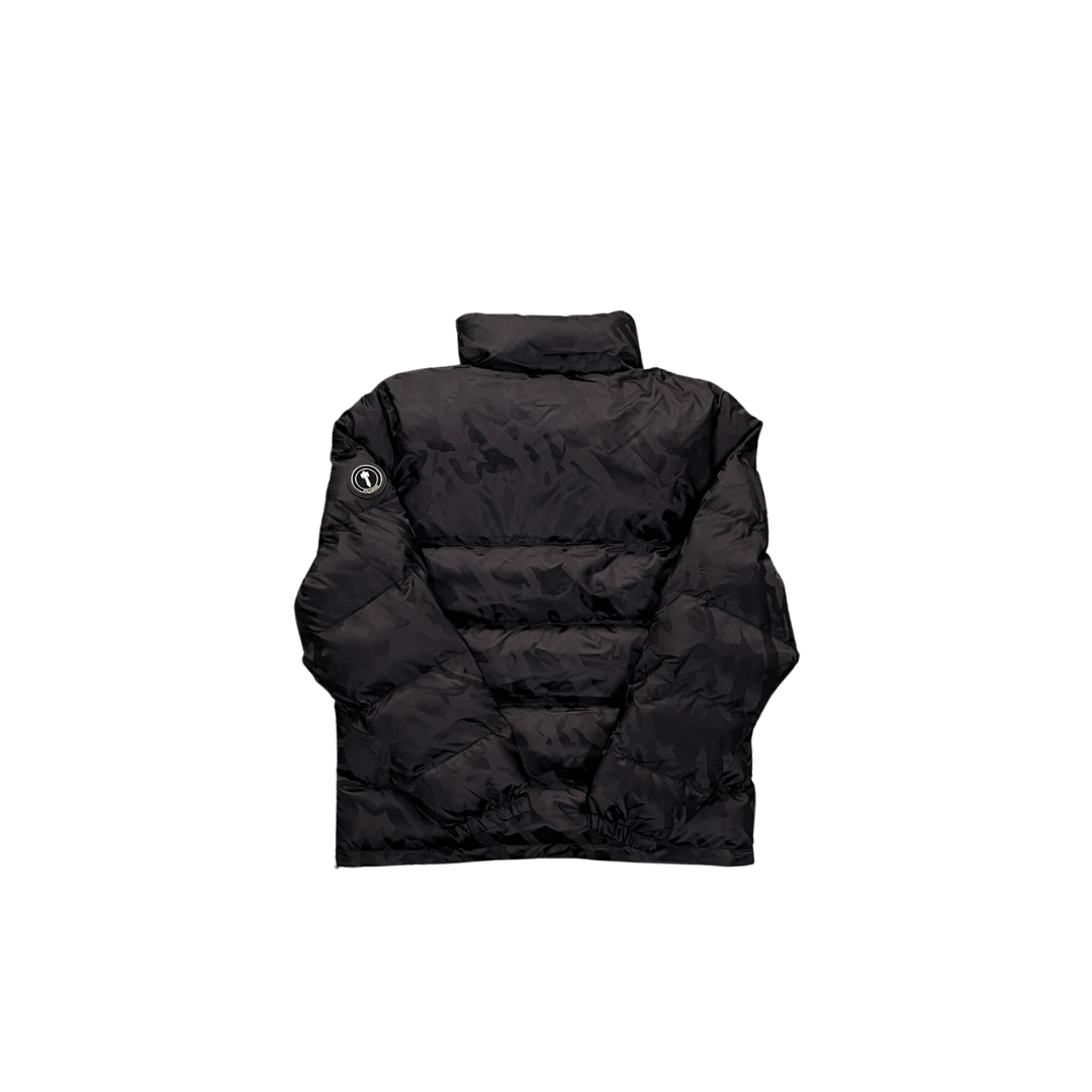 TS Jacquard Puffer Jacket  - Black