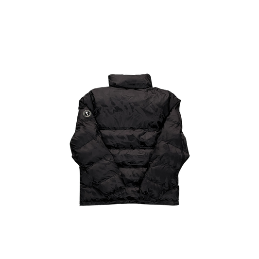 TS Jacquard Puffer Jacket  - Black