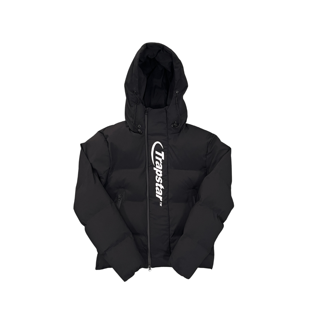TS Technical Hyperdrive Hooded Puffer Jacket - Black/White
