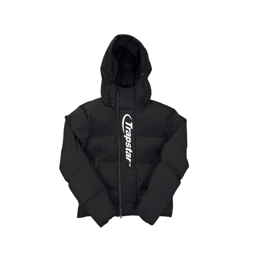 TS Technical Hyperdrive Hooded Puffer Jacket - Black/White