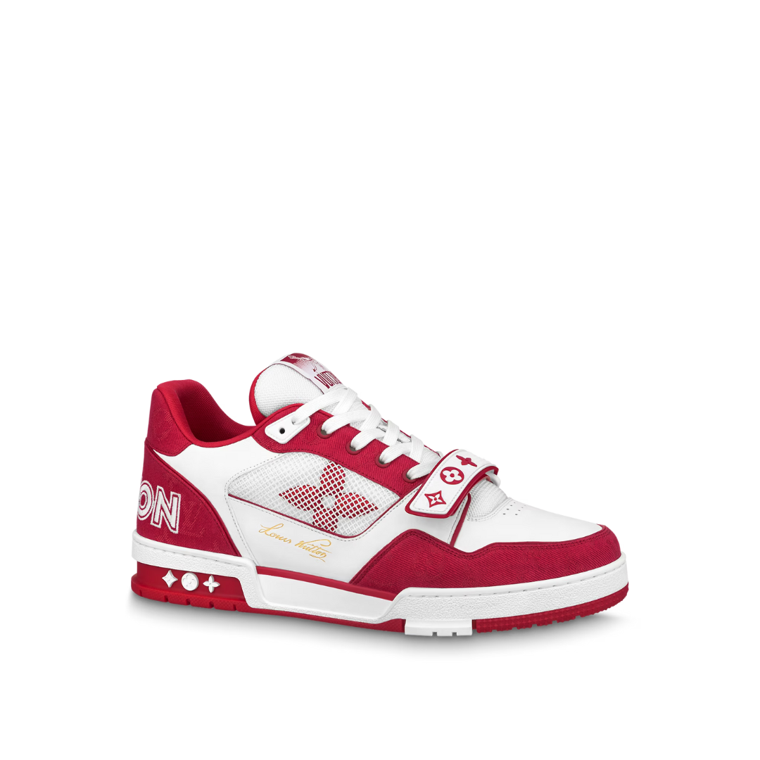 LV Trainers - Wine Red