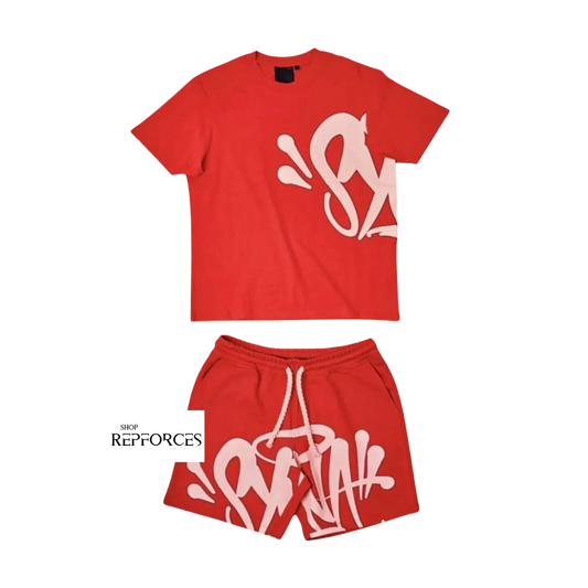 Synaworld T-Shirt and Shorts Set - Red
