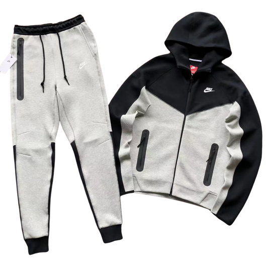 Tech Fleece Tracksuit New Season(Black/Grey)