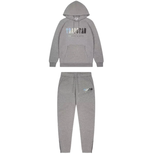 TS Chenille Decoded Hooded Tracksuit - Grey Ice